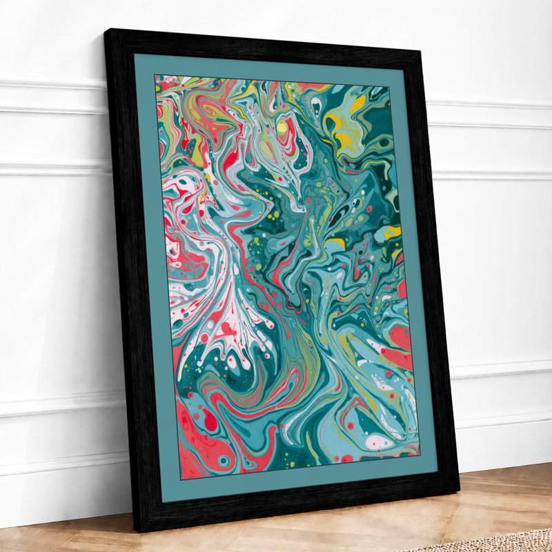 Fluid Motion Abstract - Print, A1 - 84.1 x 59.4 cm, Black