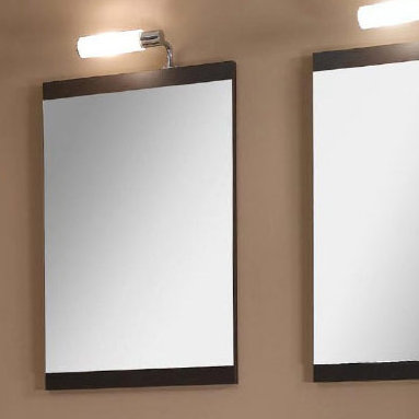 Luna Wood Wall Mirror, Teak