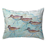 Indoor/Outdoor Reversible Throw Pillow