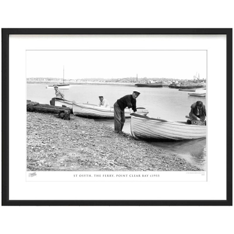 St Osyth, The Ferry, Point Clear Bay C1955 by Francis Frith - Single Picture Frame Print, 40cm H x 50cm W x 2.3cm D