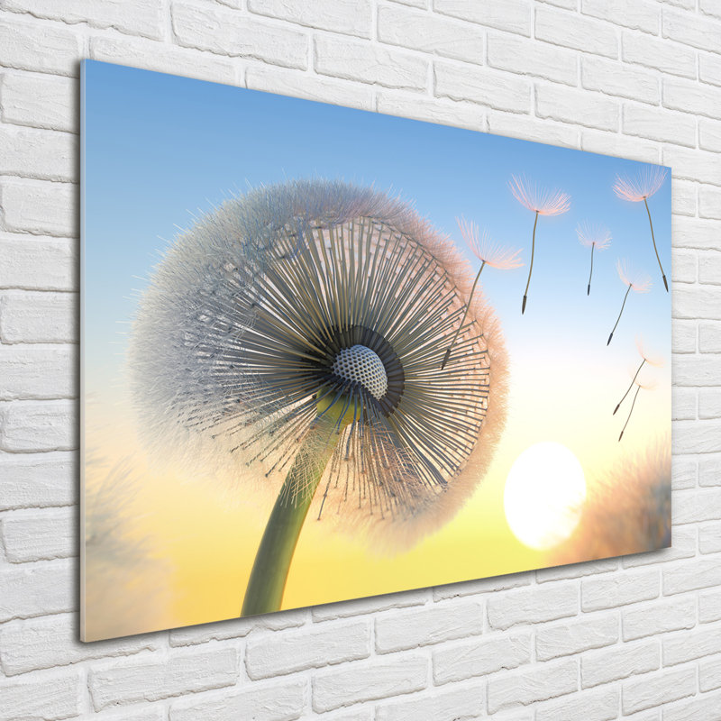 Dandelion - No Frame Print on Glass
