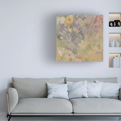 Art mural sur toile tendue - "Reflection garden IV" de June Erica Vess pour décoration de salon, de chambre à coucher ou de bureau - 35 x 35