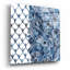  «Cobalt Garden 3» par Chariklia Zarris, art mural en verre acrylique, 12 po x 12 po