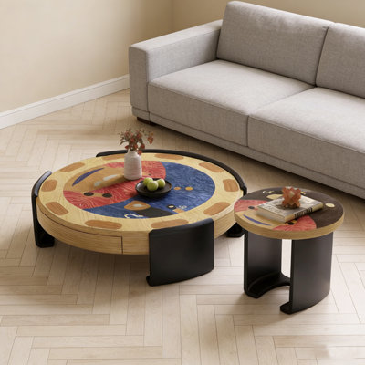 Ensemble de tables basses rondes Modern Creative