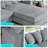 4-Piece Upholstered Modern Modular Sofa-1018353870