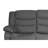 Reclining Sectional Sofa, Microfiber Manual 5 Seats Recliner Sectional Sofa with Cup Holders-2095983145