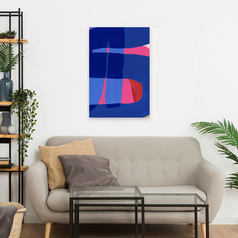 Magic Wonders II - peinture abstraite géométrique, art moderne, H 24 po x l 16 po