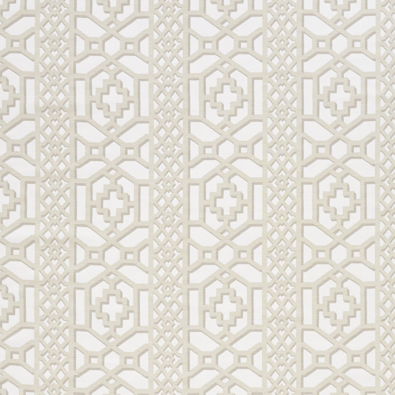 Zanzibar Trellis Fabric, Sand