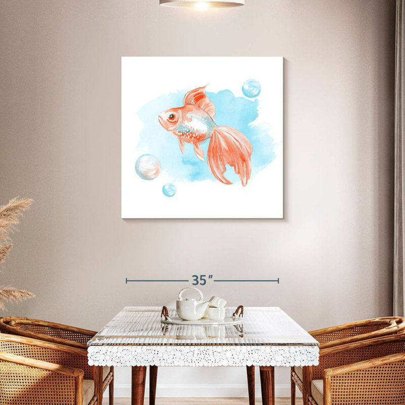 Poisson rouge pastel