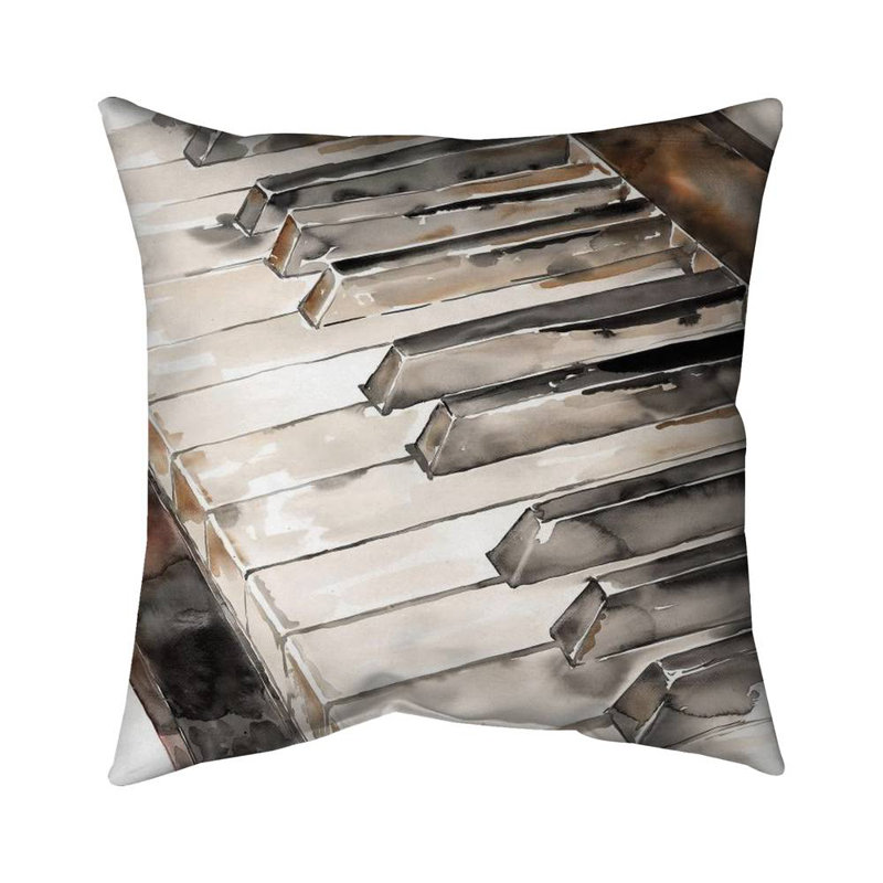Piano - 16"x16" Throw pillow - Poly twill - Print on demand