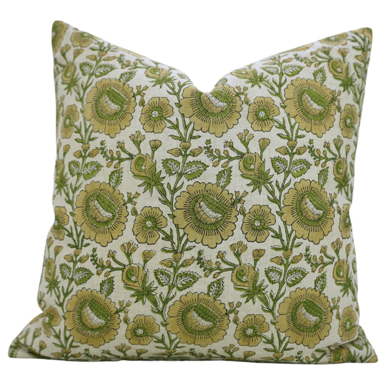 Housse de coussin en lin Fab Fabine, Carré H 24 po x l 24 po