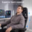 Fauteuil de jeu et de course inclinable, ergonomique et réglable en cuir synthétique avec repose-pieds N-Gen-1821063158