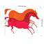 «Horses» par Richard A. Allen, reproduction d'art encadrée sur bois-220755950-220755949