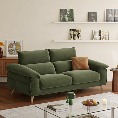 Causeuse-coussin en polyester vert standard