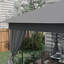 Pavillon de jardin en métal Outsunny
