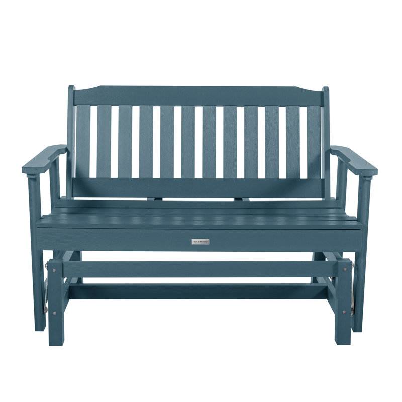 Fauteuil oscillant d'extérieur Lehigh, Bleu Nantucket