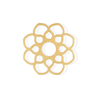 Gilded Bloom Handcrafted Aluminum Trivet – 8"