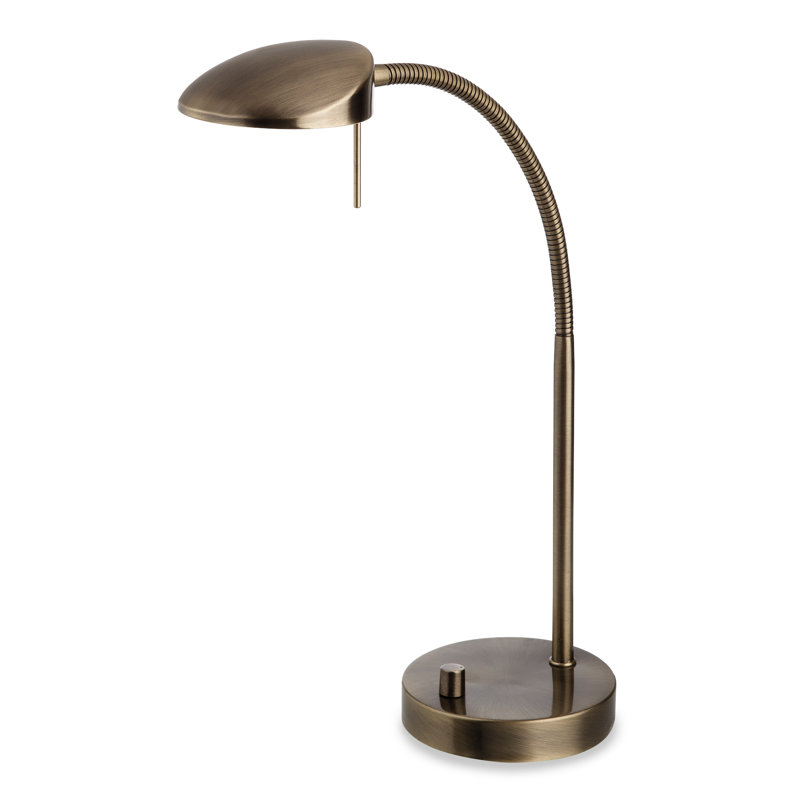 Demetrius Metal Arched Lamp, Antique Brass
