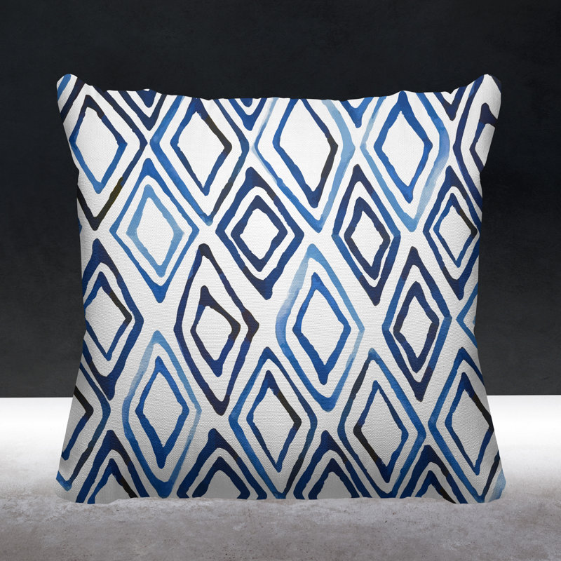 Elden Geometric Outdoor Reversible Throw Pillow, 19W" x 19H"