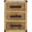 Abott 3 - Drawer Solid Wood Nightstand