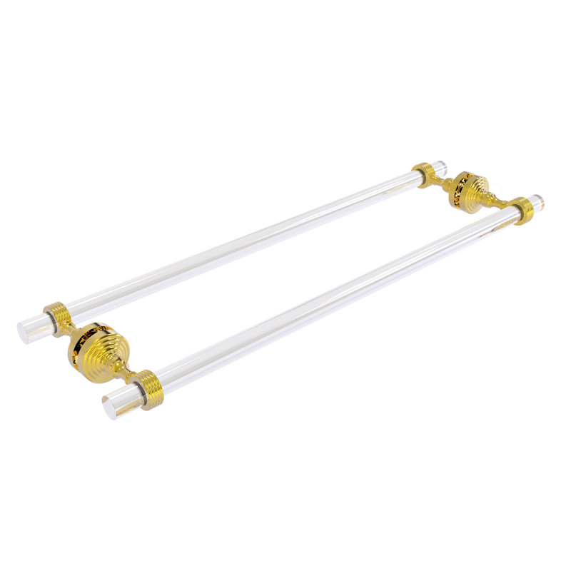 Porte-serviettes 8,7 po pour porte de douche en verre Jarrell, Laiton poli