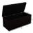45 Inch Collapsible Storage Ottoman – Sit, Store & Save Space - Black