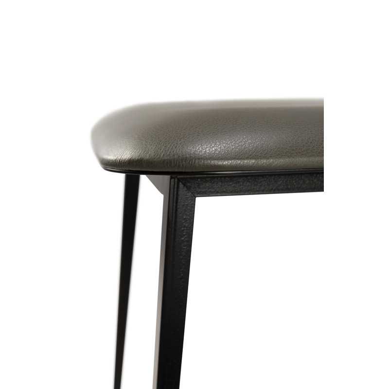 DC Leather Dining Chair, Olive Green