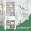 Très grande armoire de rangement pour salle de bain 70,9 po - 4 portes à fermeture douce et tablettes réglables - Rangement multifonctionnel pour la salle de bain / la salle de bain-114286747