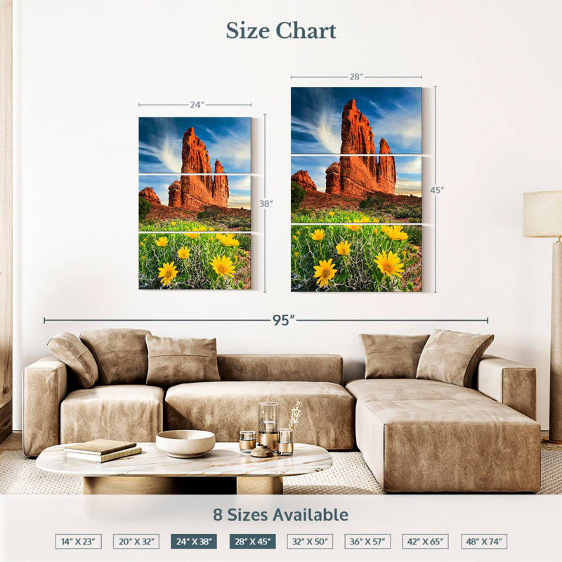 Alvord Courthouse Towers, 38" H x 24" W