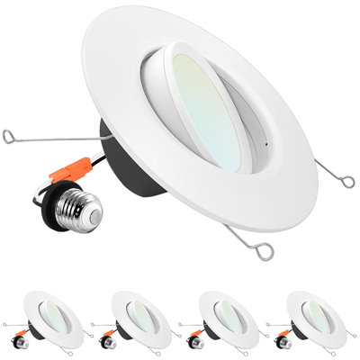 5"/6" Selectable CCT Remodel IC LED Retrofit Recessed Lighting Kit