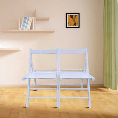 Lastra Solid Wood Folding Chair Set