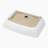 Hewei 15'' White Ceramic Rectangular Vessel Bathroom Sink