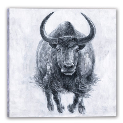 " Running Bull Ox " Painting Print