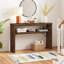 Console à 2 niveaux 47,36 po Aust avec rangement ouvert, canapé en bois pour le salon, l'entrée et le couloir Aust-347903334