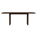 Soleil 74 in. W Rectangular Wood Panel Dining Table