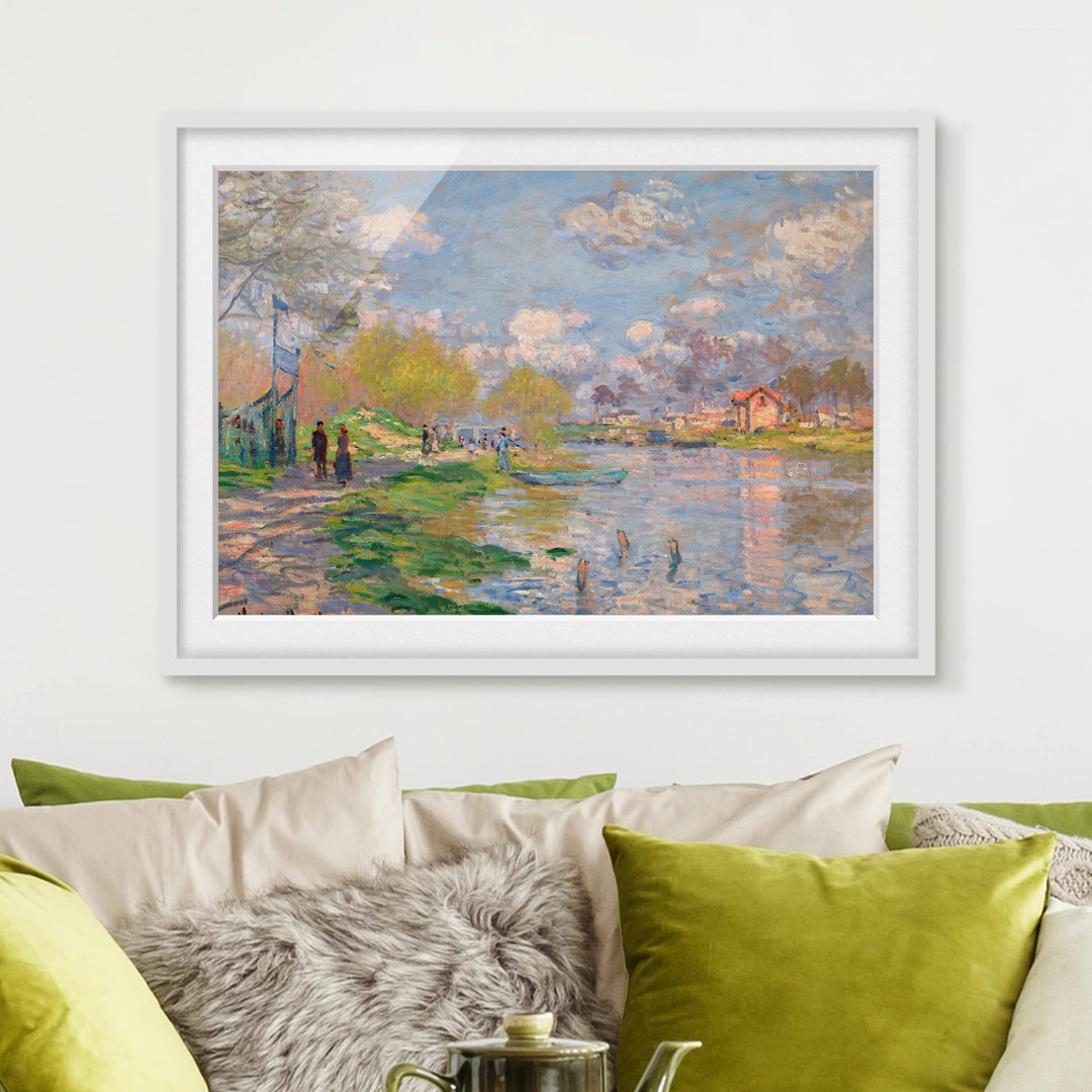 Gerahmtes Poster Seine von Claude Monet