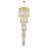 21 Lights Chandelier Crystal Dimmable Light Gold