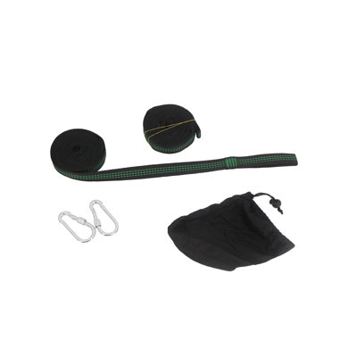 Ensemble de 2 sangles de hamac avec 2 mousquetons