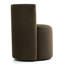 Fauteuil d'appoint pivotant en velours avec rotation à 360 °-2076944055