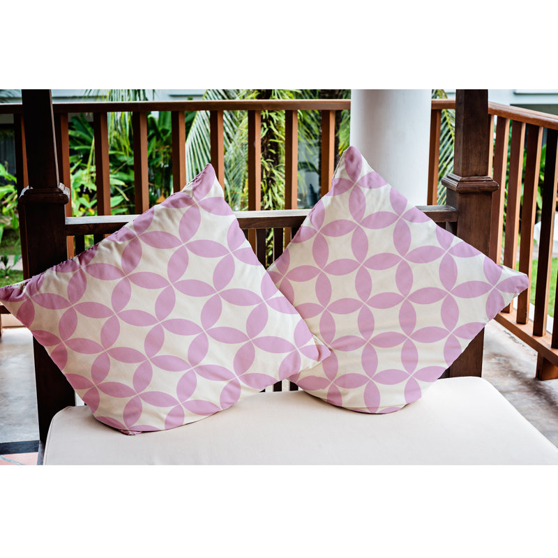 Coussin intérieur / extérieur Eye Opener, 20 po x 20 po, Lilas