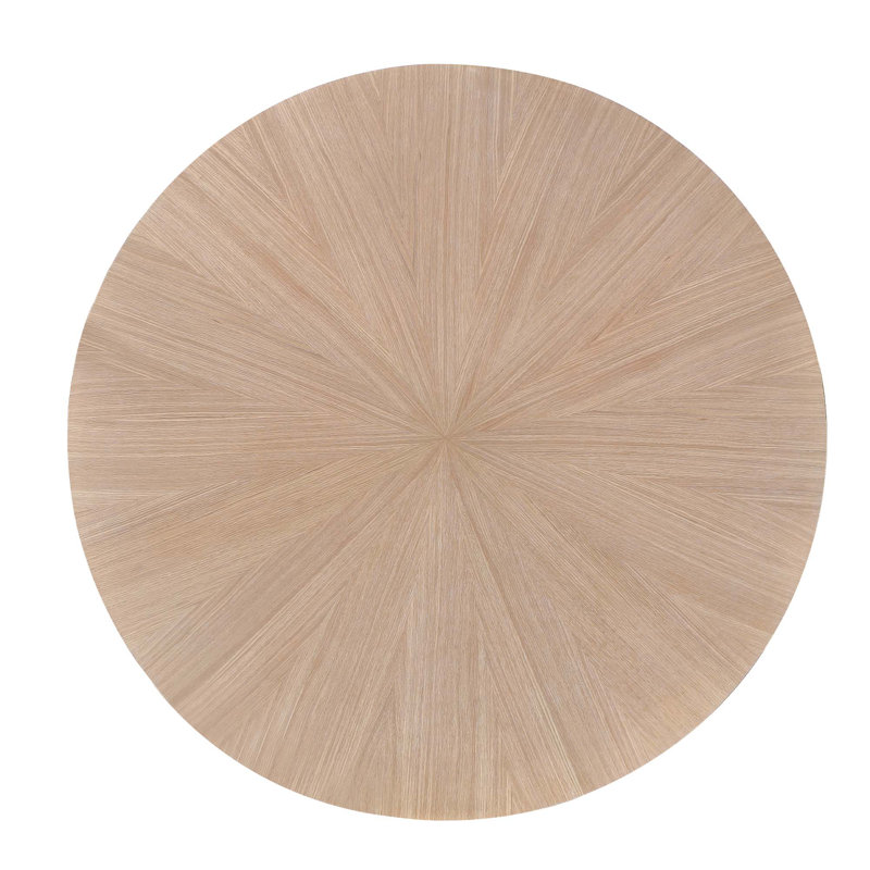 West Kensington Round Dining Table, Medium Yellow Wood