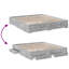 Vidaxl Bed Frame With Drawers Concrete Grey-533798024