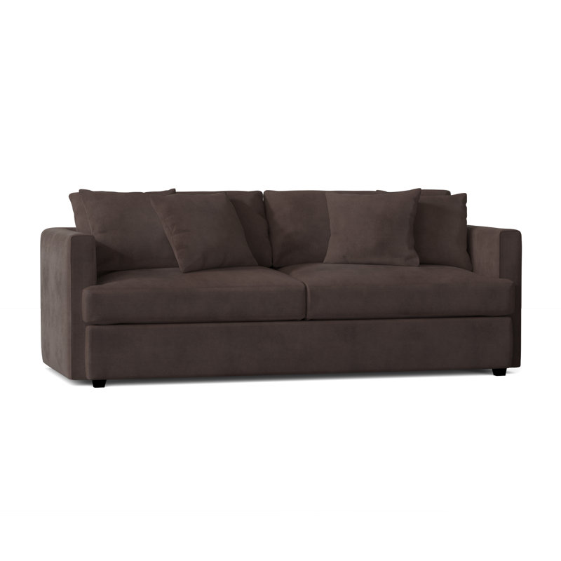 Mckenzie Upholstered 93'' Sofa, Bulldozer Fudge