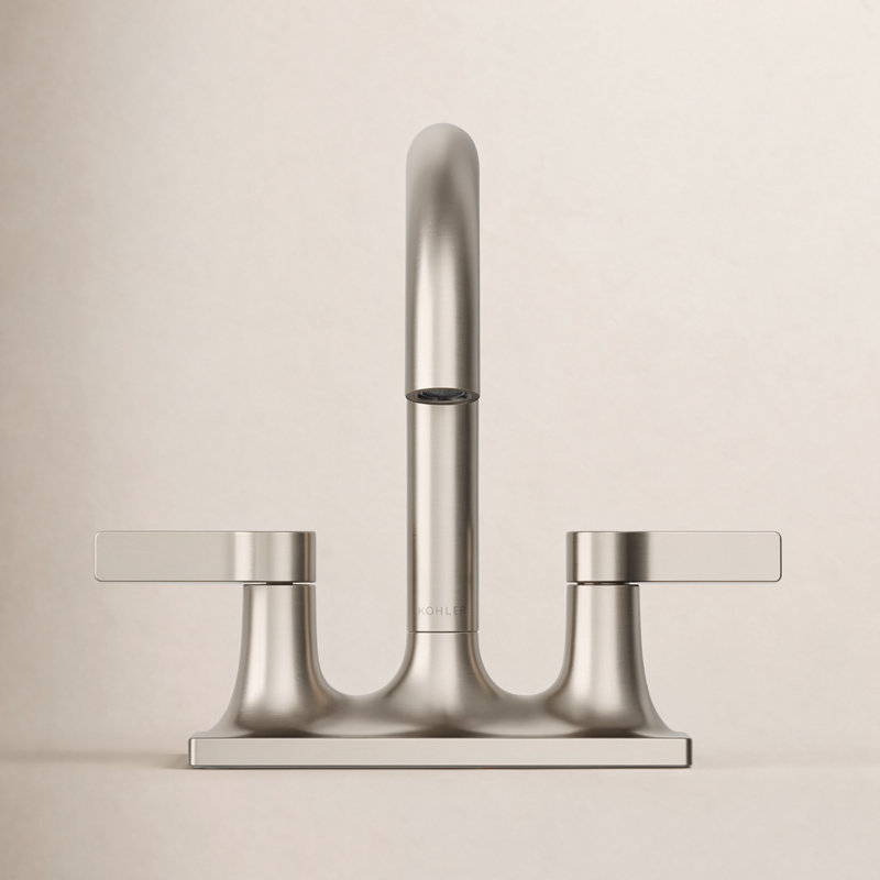 Venza Centerset Bathroom Sink Faucet 1.0 GPM, Vibrant Brushed Nickel