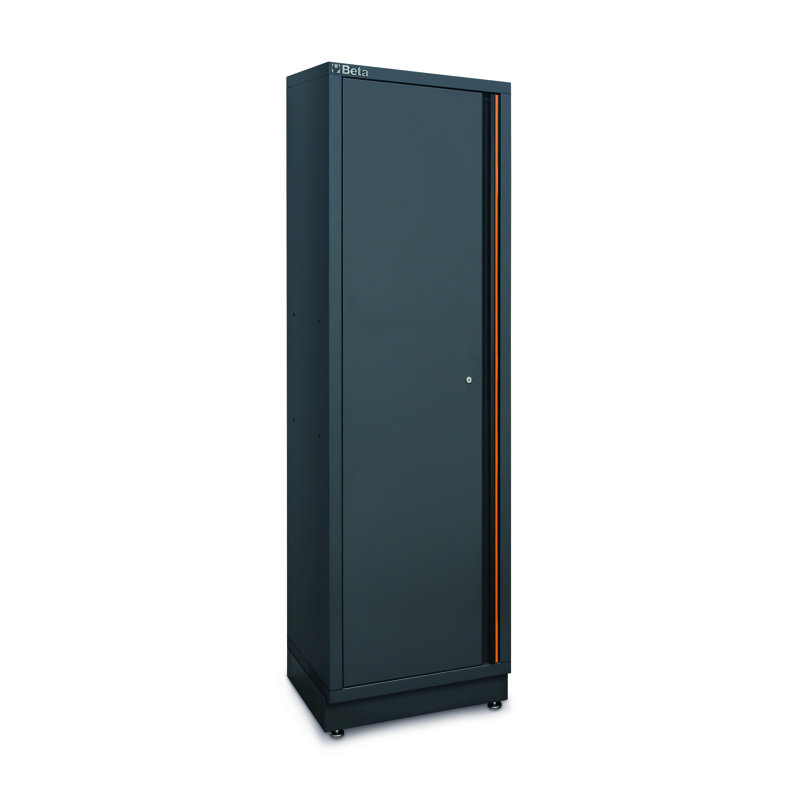Beta C45PRO BX Garage Tool Storage Cabinet System, Stainless Steel Coated Worktop 77.17" L x 19.49" D x 78.7" H
