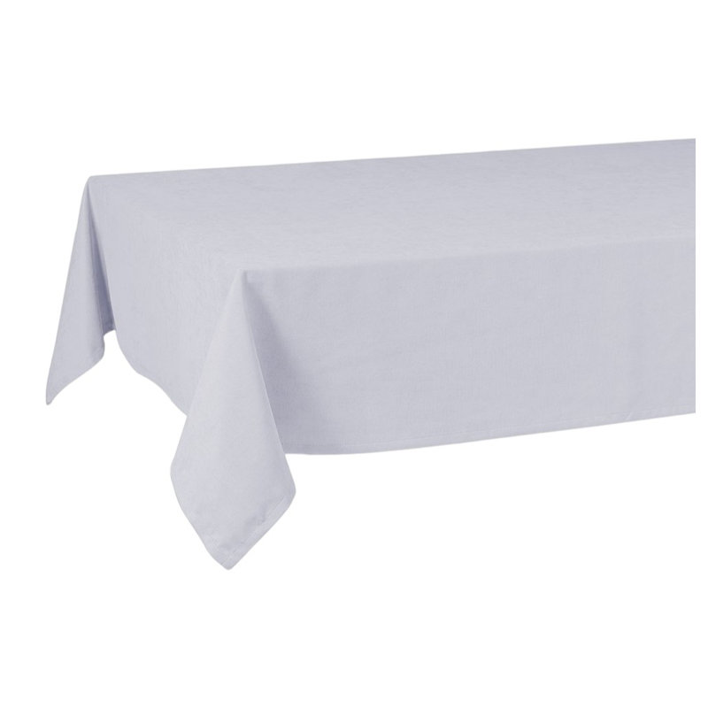 55" X 104" Gray Polyester Tablecloth, 104" L x 55" W, Gray