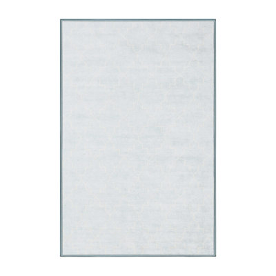 Tapis gris/zone blanche contemporaine