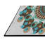 Laine tissée à la main et polyester turquoise/gris/noir Tapis décoratif-312117018