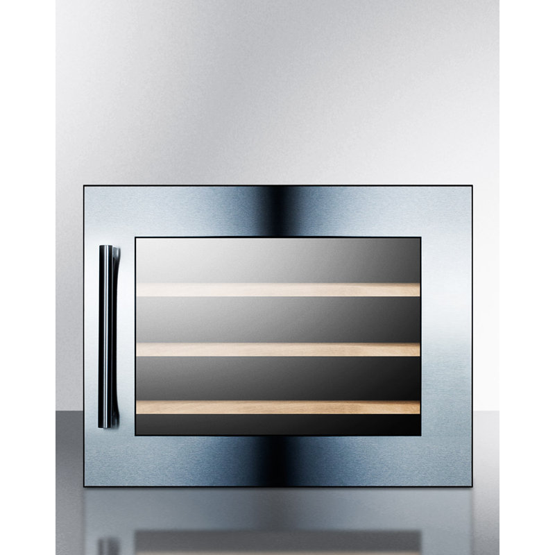 Elegant 28-Bottle Built-In Wine Refrigerator with Digital Controls and LED Lighting