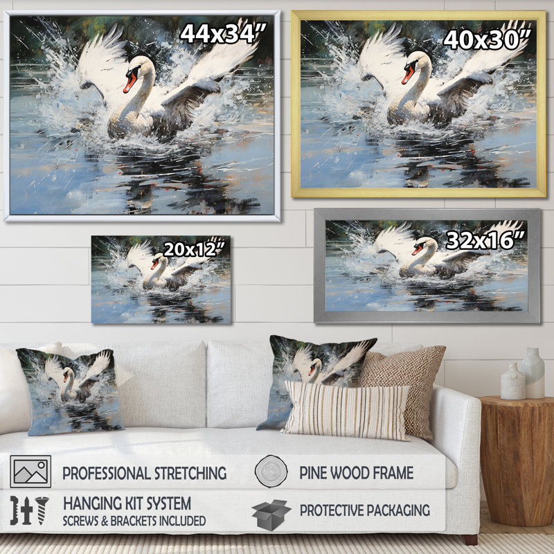 Saw Elegance In Motion I sur toile, Cadre photo blanc, H 24 po x l 32 po x P 1 po